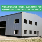 Completed prefabricated steel buildings for commercial complex