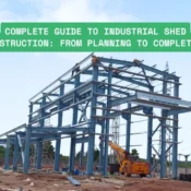 Pre-Engineered Building Manufacturer installation team assembling industrial shed in India