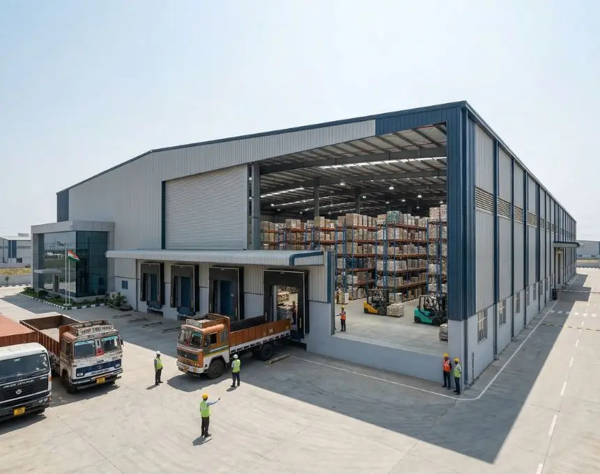 Affordable Prefabricated Buildings Industrial Warehouse