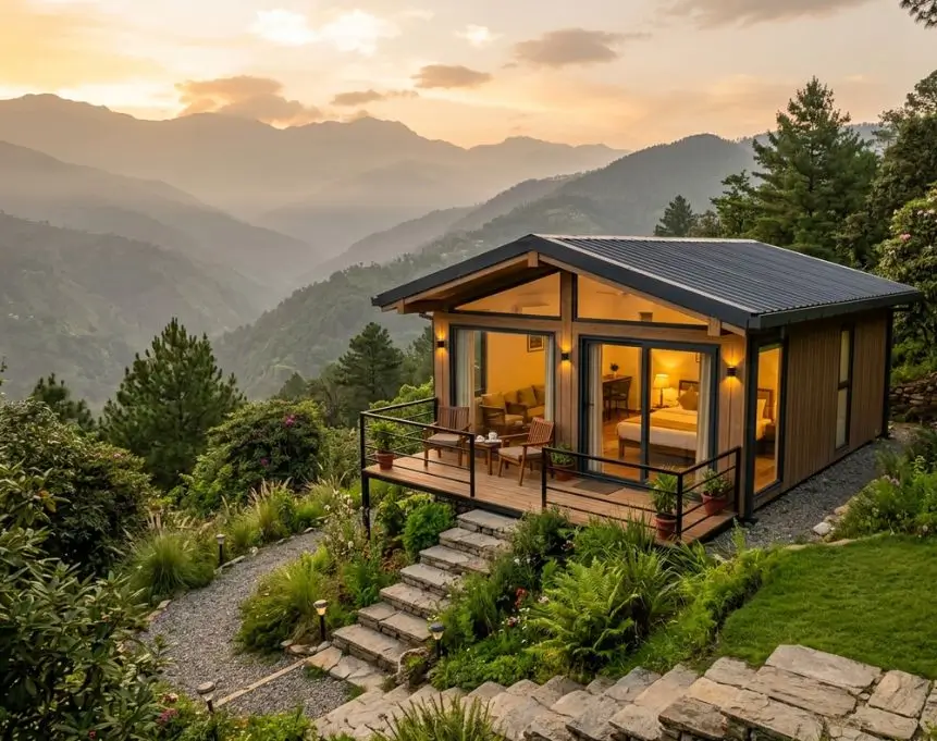 Low Cost Prefab Homes India Resort Cottage