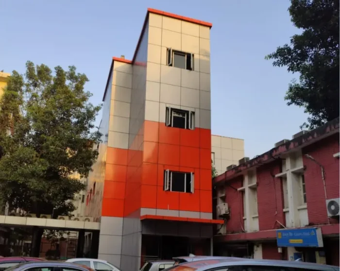 Metal Tree Multistory Building