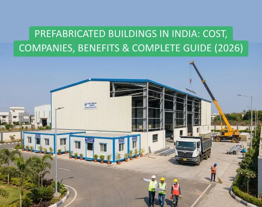 Modern Prefabricated Buildings In India With Steel Frame Industrial Shed, Site Office, And Portable Cabins
