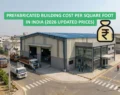 Prefabricated Building Cost Per Square Foot In India Shown Through A Modern Steel Prefab Commercial Building